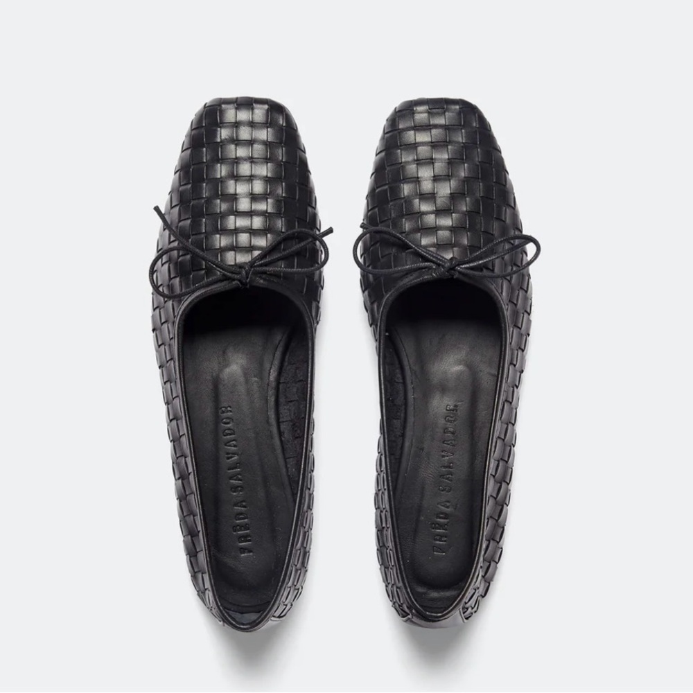 Frēda Salvador Black Jada Woven Flats
